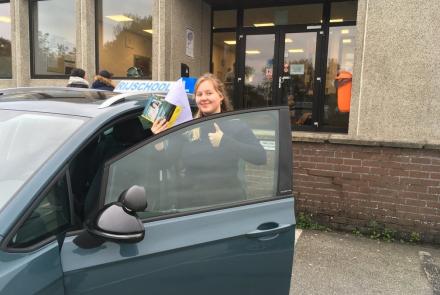 Britt: Rijbewijs is binnen! Proficiat Britt, super gedaan.